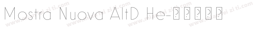 Mostra Nuova AltD He字体转换